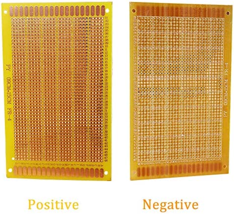 YUNGUI 5PCS Perf Board Stripboard,9X15cm Copper Circuit Board Single Sided PCB Board Breadboard For DIY Arduino Soldering and Electronic Experiment