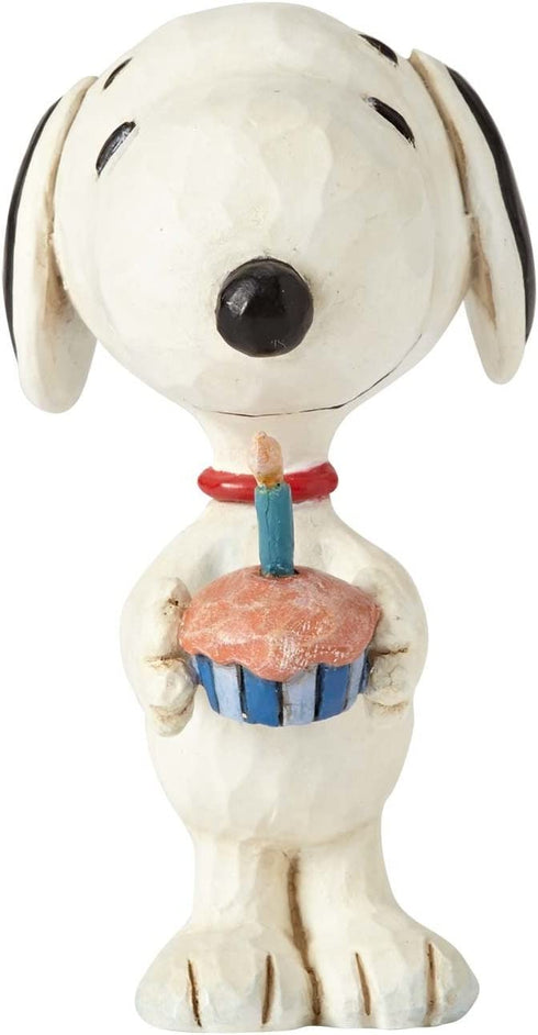 Enesco Peanuts by Jim Shore Snoopy Birthday Mini Figurine, 3 Inches, Multicolor