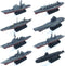 8 Sets 3D-Puzzle Model Battleship Aircraft Carrier Toy Submarine, Plastic Model Warships Ship Kits, Navy Ship Battleship Models for Collection by Kvvdi