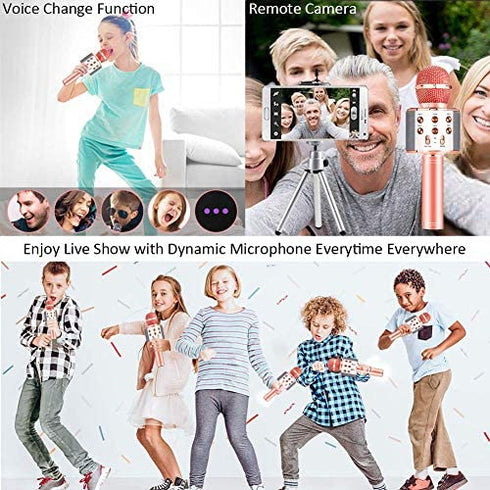 Annstory Kid Girl Top Birthday Gift Toy, Best Gift Presents for Girl Kid Boy Children Age 5 6 7 8 9 10 11 12 Years Old, Wireless Bluetooth Karaoke Microphone Gift for 5-12 Years Old Girl Boy