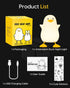 Cute Duck Kids Night Light, Amaredom Nursery Night Light, Kids Breastfeeding and Sleep Aid, Soft Eye Caring Night Light, with Touch Sensor