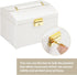 Warminn Jewelry Organizer 3 Layers Jewelry Box with Lock PU Leather Jewelry Storage Case with 2 Drawers for Earrings Bracelets Rings Necklace Watches jewelry Gift boxes for Women Girls Girlfriend Wife