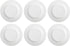 Amazon Basics 6-Piece White Dinner Plate Set