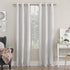 Sun Zero - 55749 Bardot Dupioni Faux Silk 100% Blackout Grommet Curtain Panel, 40" x 84", Pearl