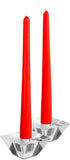 Hyoola 12 Pack Tall Red Taper Candles - 10 Inch Red Dripless, Unscented Dinner Candle - Paraffin Wax with Cotton Wicks - 8 Hour Burn Time.