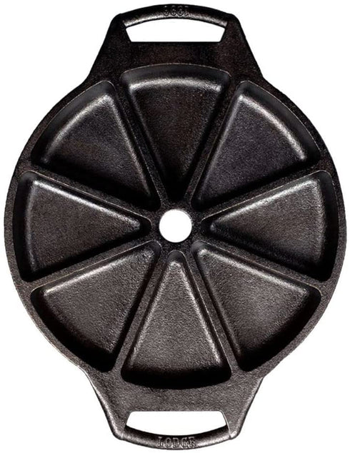 Lodge BW8WP 8 Seasoned Cast Iron Wedge Pan, Black