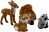 Kurt Adler C4683 Plush Forest Creature Animal Decorative Holiday Christmas Tree Ornament Set with Deer, Fox, Raccoon, and Squirrel (4 Pack)