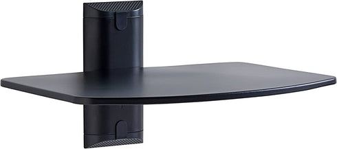 ECHOGEAR Wall Mount Shelf - Steel Floating Shelf Supports 15lbs of Streaming Devices, Gaming Consoles, and Cable Boxes - EGAV1