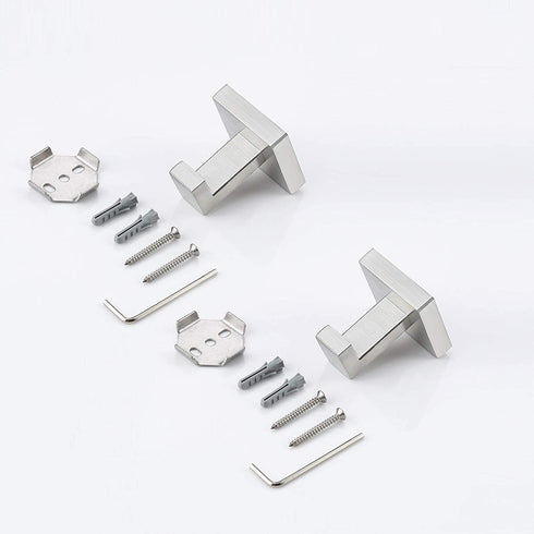 KES Bathroom Towel Hook Coat Hook Wall Mounted Robe Hook Towel Hanger SUS 304 Stainless Steel Brushed Finish 2 Pack, A22560-2-P2