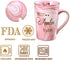 Aunt Gifts from Niece and Nephew - Best Auntie Ever Mug Funny Happy Birthday Presents for Aunty - Pink Marble Ceramic Coffee Cup 14 Oz