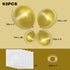 RUBFAC 92pcs Metallic Gold Balloons Chrome Gold Balloon Different Sizes 18 12 10 5 Inch Gold Latex Balloons for Birthday Party Graduation Baby Shower
