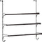 Auledio Adjustable Over The Door Triple Bathroom Towel Holder Rack with Hooks,Bronze