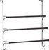 Auledio Adjustable Over The Door Triple Bathroom Towel Holder Rack with Hooks,Bronze