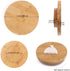 kowanii Sugar Cake Cookie Decorating Supplies Tools Kit Set, 7 inch Bamboo Cookie Turntable, Small Kitchen Lazy Susan Turntable for Table Organizer Wood Baking Tools Bakeware