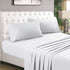 HOMEIDEAS 4 Piece Bed Sheets Set (Queen, White), 1800 Bedding Soft Brushed Microfiber Luxury Sheets, Deep Pockets, Easy Care, Wrinkle & Fade Free