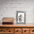 5x7 Glass Picture Frame Sparkle Mirror Edge Photo Frame for Tabletop Set of 2