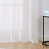 Central Park White Semi Sheer Window Curtain Panels Linen Texture Solid Window Treatment Sets Drape Pairs Rod Pocket Curtains for Living and Bedroom Farmhouse 63 inches Long, 2 Panels