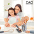 COOK With COLOR 7 Pc Kitchen Gadget Set Copper Coated Stainless Steel Utensils with Soft Touch Grey Handles