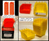 WallPeg Pegboard Bins - 12 Pack - Hooks to Peg Board - Organize Hardware, Accessories, Workbench, Garage Storage, Craft Room, Tool Shed, (6 ea. 7" & 6 ea. 5" Bins)