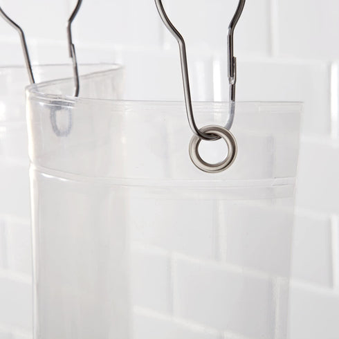 Kenney Heavyweight PEVA Shower Curtain Liner, 70" W x 72" H, Clear