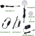 AIBOO Under Cabinet LED Puck Lighting Kit Black Cord with Touch Dimmer Switch for Kitchen Showcase Cupboard Closet Lighting 3 Lights 6W (Daylight White)
