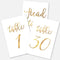 Gold Wedding Table Numbers Cards (1-30 + Head Table) 4x6" Double Sided Modern Calligraphy Foil Design Best for Receptions, Banquets, Caf©s, Restaurants & Parties by Merry Expressions