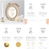 Gold Wedding Table Numbers Cards (1-30 + Head Table) 4x6" Double Sided Modern Calligraphy Foil Design Best for Receptions, Banquets, Caf©s, Restaurants & Parties by Merry Expressions