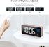LATEC Alarm Clocks, Large LED Digital Alarm Clock with Temperature, Snooze, USB Charging and Dual Alarms Multi Ringtones for Bedroom, Bedside, Living Room, Office (Pink)