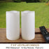 HOME MOST Pack of 2 White 3x6 LED Pillar Candles Outdoor IP65 Waterproof - Pillar Candles Battery Powered with Timer and Remote - Battery Operated Unscented Outdoor Flameless Candles Flickering