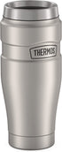 THERMOS Stainless King Vacuum-Insulated Travel Tumbler, 16 Ounce, Matte Steel