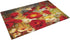 Washable Placemats for Dining Table Set of 4,Retro Poppy Flower Floral Painting Style Red Yellow Pattern Non-Slip Heat Resistant Kitchen Table Mats Farmhouse Placemats