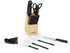 Farberware 22-Piece Never Needs Sharpening Triple Rivet High-Carbon Stainless Steel Knife Block and Kitchen Tool Set, Black