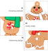 IMIKEYA 10pcs Gingerbread Man Ornament Christmas Tree Hanging Pendants Gingerbread Man Decorations Ornaments for Home Christmas Decor