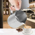 Stainless Steel Milk Frothing Pitcher Measuring Cup Coffee Jug Milk Frothing Pot Espresso Latte Pitcher(9.2x7.7x10.9cm)