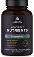 Magnesium Supplement by Ancient Nutrition, Magnesium 300mg with Vitamin D for Immune Support, Adaptogenic Herbs, Enzyme Activated, Paleo & Keto Friendly, 90 Capsules