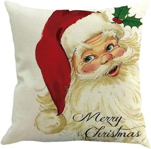 Emvency Set of 4 Throw Pillow Covers Christmas Snowman Let It Snow Red Black Buffalo Plaids Chair Decorative Pillow Cases Home Decor Square 20x20 Inches Pillowcases