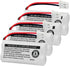 iMah BT162342/BT262342 2.4V 300mAh Ni-MH Cordless Phone Battery Pack, Also Compatible with BT183342/BT283342 AT&T EL52351 TL90070 VTech CS5119 DS6511 DS6722 LS6305 Handset, 4-Pack