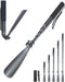 Zeerun Portable Long Metal Shoe Horn 8.5-39“, Telescopic Aluminum Alloy Dressing Aid Stick Long Handle Shoe Horn for Seniors, Men, Women and Kids