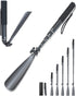 Zeerun Portable Long Metal Shoe Horn 8.5-39“, Telescopic Aluminum Alloy Dressing Aid Stick Long Handle Shoe Horn for Seniors, Men, Women and Kids