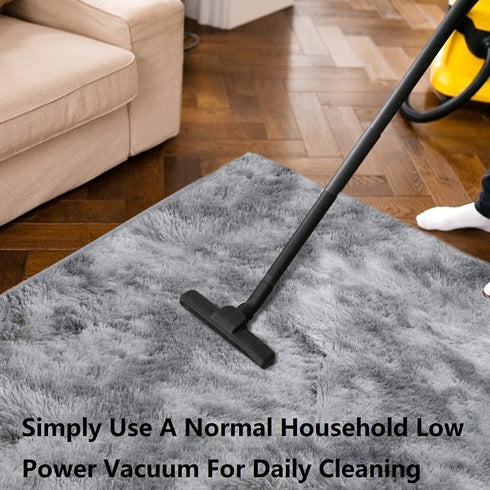 wxnzsl Fluffy Area Rugs for Bedroom, 3x5 feet Fuzzy Faux Fur Rug Living Room Carpets,Soft Furry Rugs for Kids /Baby/Girls Room and Nursery - Dark Gray