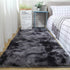 wxnzsl Fluffy Area Rugs for Bedroom, 3x5 feet Fuzzy Faux Fur Rug Living Room Carpets,Soft Furry Rugs for Kids /Baby/Girls Room and Nursery - Dark Gray