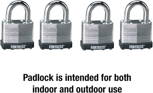 Master Lock 1803Q Fortress Outdoor Padlock with Key, 4 Pack Keyed-Alike