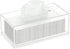 FEMELI Acrylic Tissue Box,Clear Facial Tissue Holder Case Dispenser Napkin Organizer for Bathroom Kitchen Bedroom Office