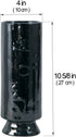 Vellarr Halloween Decor Vase, Traditional Totem Style, Minimalist Face Design, Decorative Modern Floral Glazed Ceramic Flower Vases for Centerpieces, 10.5"(Dark Blue-Black)