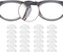 SMARTTOP 1.0mm Eyeglass Nose Pads 12 Pairs Stick On Silicone Anti-Slip Adhesive Nose Pads Cushions for Eyeglasses Sunglasses Thin Nose Pads (Clear)