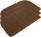 COSY HOMEER 27X18 Inch Anti Fatigue Kitchen Rug Mats are Made of 100% Polypropylene Half Round Rug Cushion Specialized in Anti Slippery and Machine Washable,Brown(3 pcs)