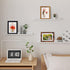 Trwcrt Mixed Colors 4x6 Picture frames Set of 3, Rustic Photo Frames for 4 x 6 Photos with Mat or 5x7 Photos without Mat, Wall and Tabletop Display