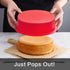 8 inch Round Cake Pans - Set of 3 - SILIVO Silicone Molds for Baking, Nonstick & Quick Release Baking Pans for Layer Cake, Cheese Cake and Chocolate Cake - 8 inch Cake Pan