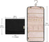 BAGSMART Travel Hanging Jewelry Organizer Case Foldable Jewelry Roll with Hanger for Journey-Rings, Necklaces, Bracelets, Earrings, Black
