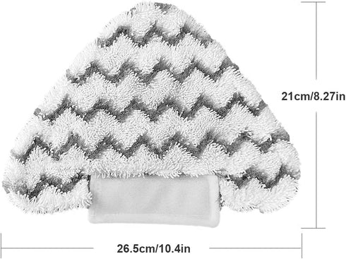 Fushing 3Pcs Washable Microfiber Steam Mop Pads Cleaning Pads Replacement Pads for Shark Lift-Away Genius Steam Mop S3973D S5003D S6001 S6002 S6003 3973WM S5001 S5002(Triangle)